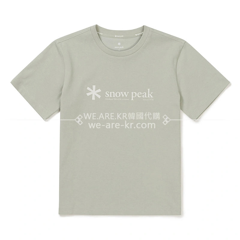 兒童款雪峰【WE ARE】韓國代購snowpe ak正品Cold Feeling徽標短袖T恤 S24MKFTS90