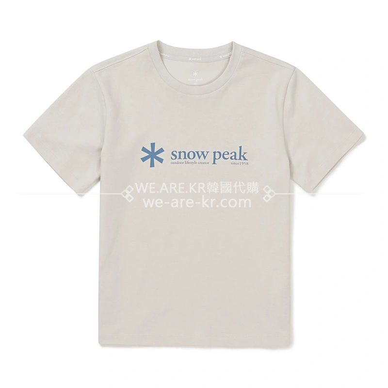 兒童款雪峰【WE ARE】韓國代購snowpe ak正品Cold Feeling徽標短袖T恤 S24MKFTS90