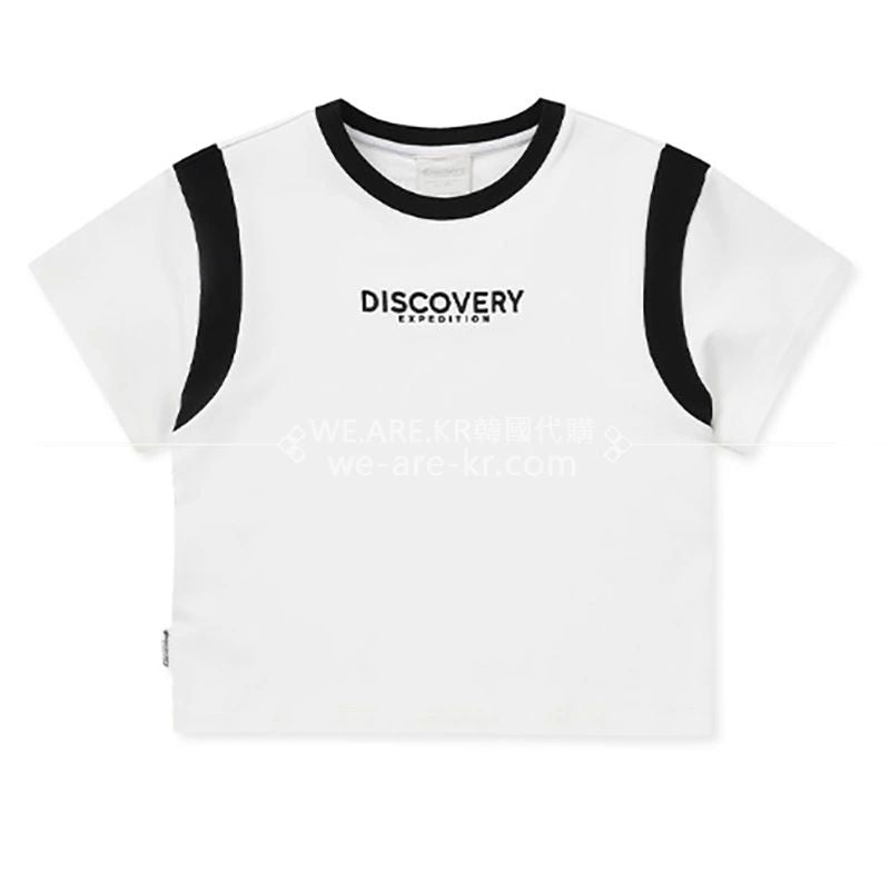 折扣【WE ARE】韓國正品Discovery探索專櫃代購短袖圓領休閒T恤上衣DWTR46041