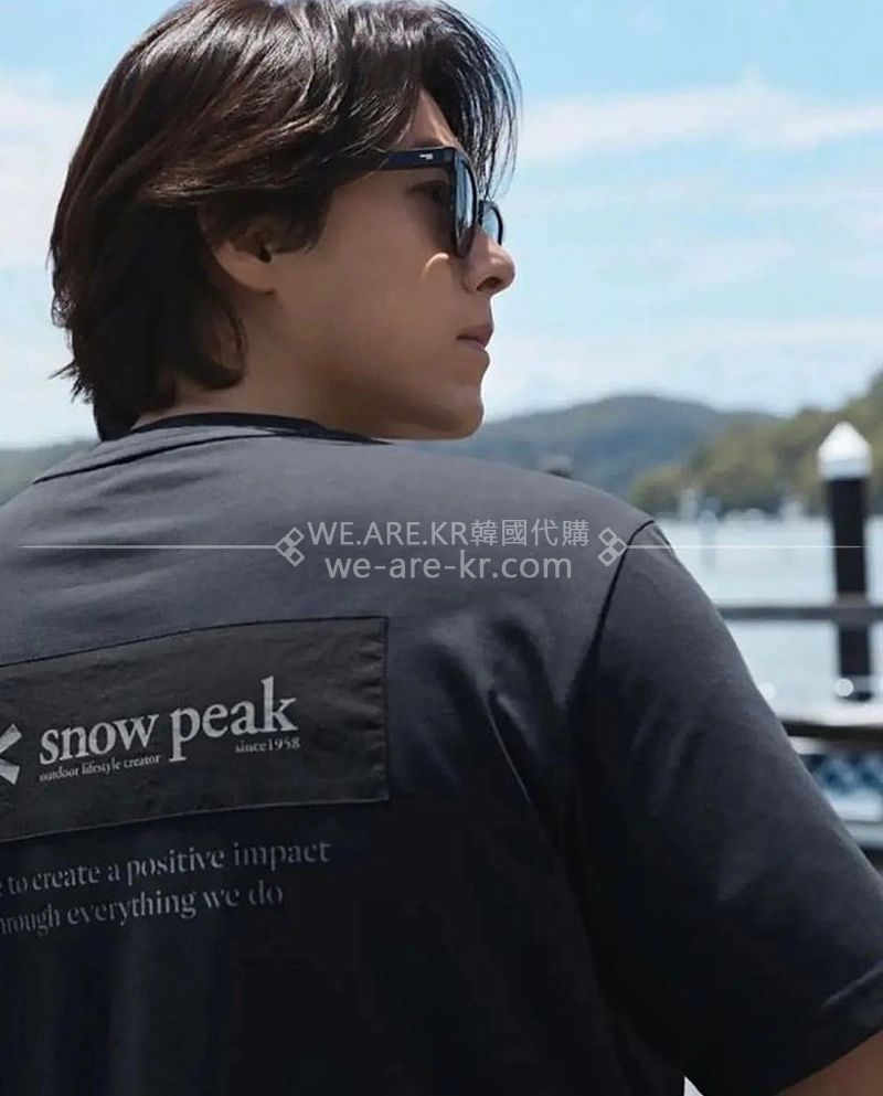 【WE ARE】韓國正品代購snow peak雪峰24年新款休閒短袖上衣T恤S24MMFTS24