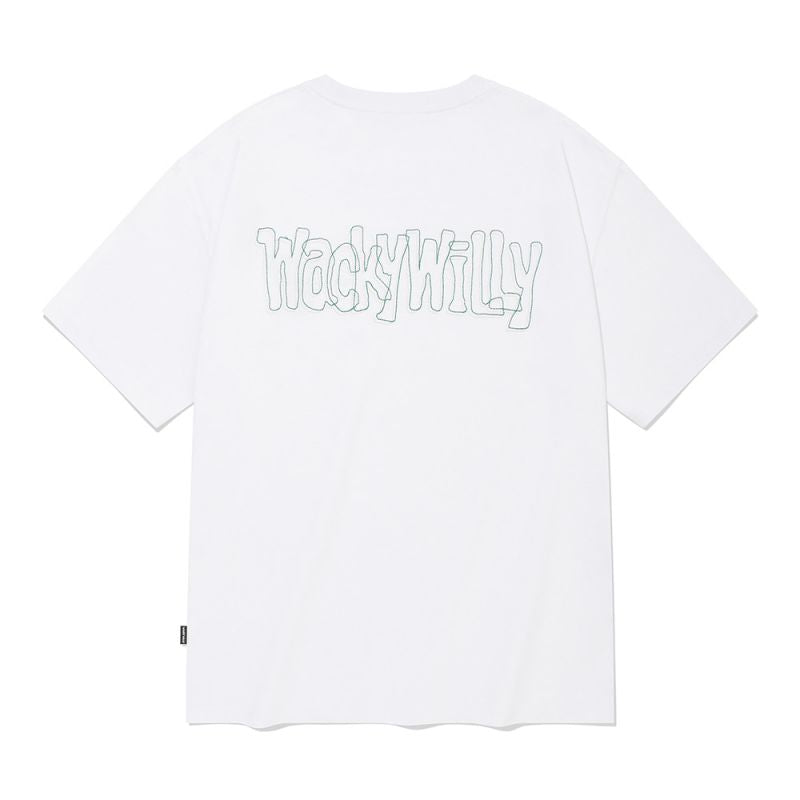 【WE ARE】韓國wacky Willy 刺繡Logo短袖T恤MG2403ST11