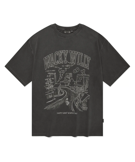 【WE ARE】韓國wacky Willy街頭塗鴉短袖T恤MG2403ST12