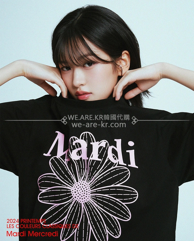 【現貨】【WE ARE】🌼Mardi Mercredi小雛菊短袖T恤MFK41JSS001