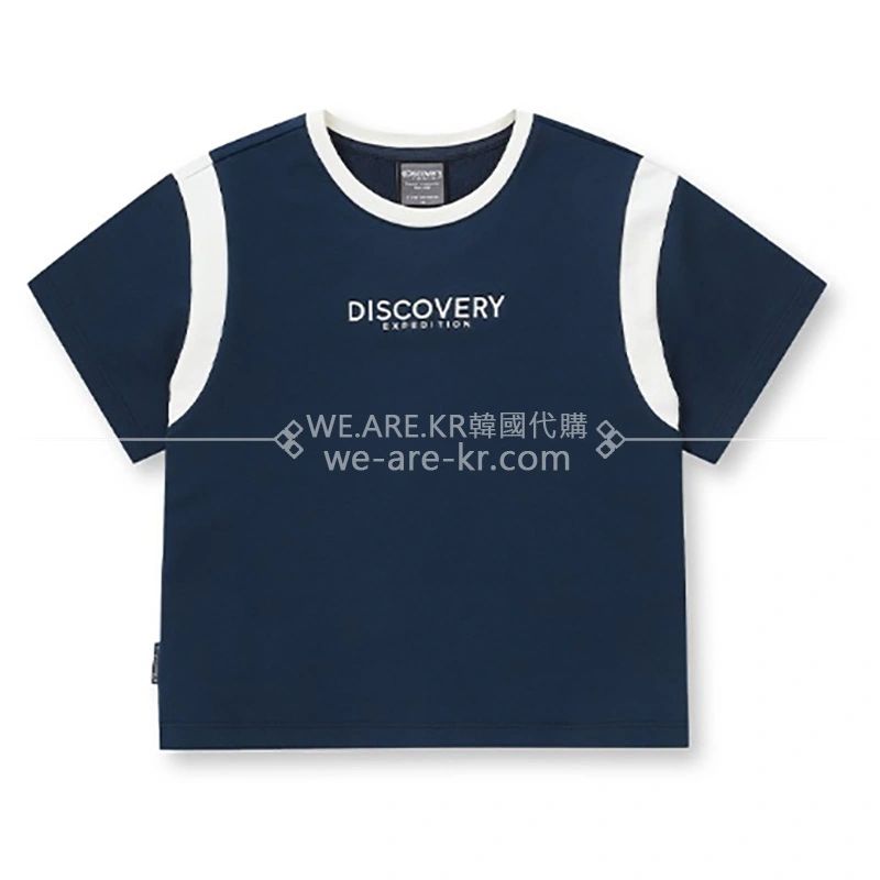 折扣【WE ARE】韓國正品Discovery探索專櫃代購短袖圓領休閒T恤上衣DWTR46041