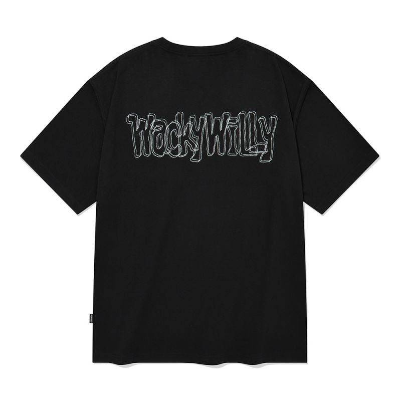 【WE ARE】韓國wacky Willy 刺繡Logo短袖T恤MG2403ST11